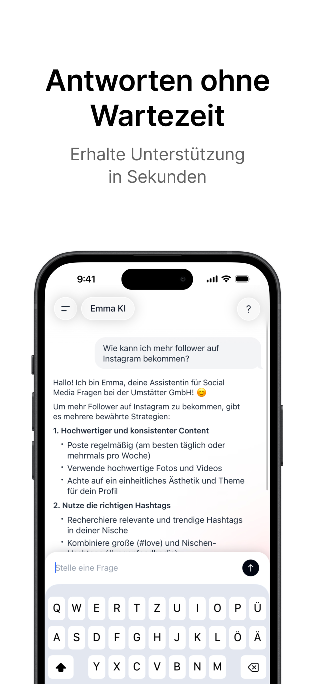 Chat-Übersicht